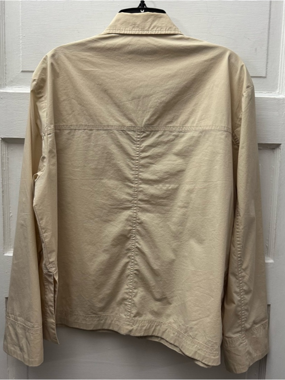 Saba Beige Button Up Utility Shirt Size 14 Minimalist Overshirt - Picture 4 of 8
